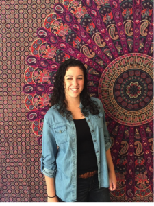 Junior Patricia Masi finds her chambray shirt to be a versatile essential of her wardrobe.