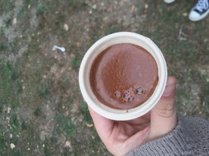 A sample of Sam's American Bistro's Spiced Chocolate Bisque from Chowdafest. Jesse Ericsson/The Mirror