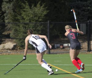 Graduate student Hannah Pike finished Saturday's game with a goal. Alfredo Torres/The Mirror