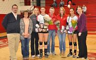 Volleyball's win streak snapped on Senior Day