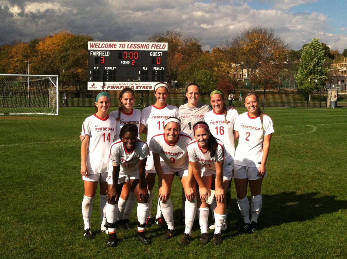 Seniors score all the goals on Senior Day