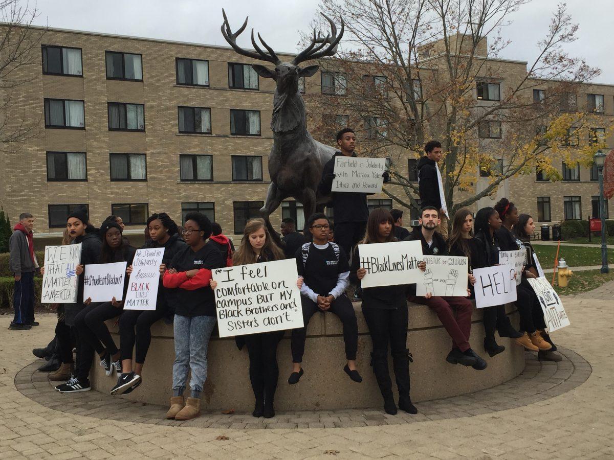 Students and administration demonstrate for racial justice