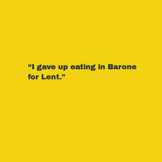Overheard in Barone 2/24