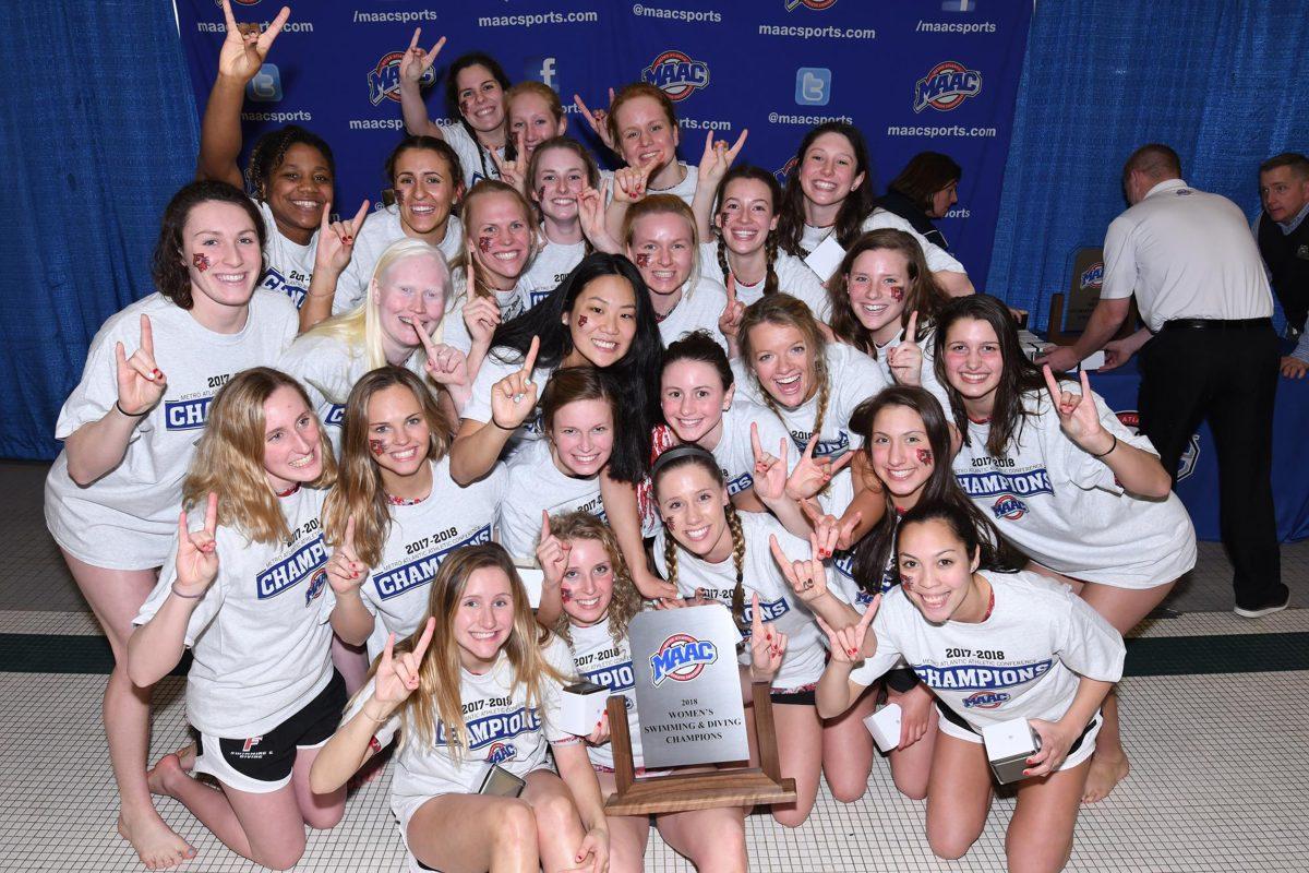Women's Swimming & Diving Wins MAAC Chasmpionship