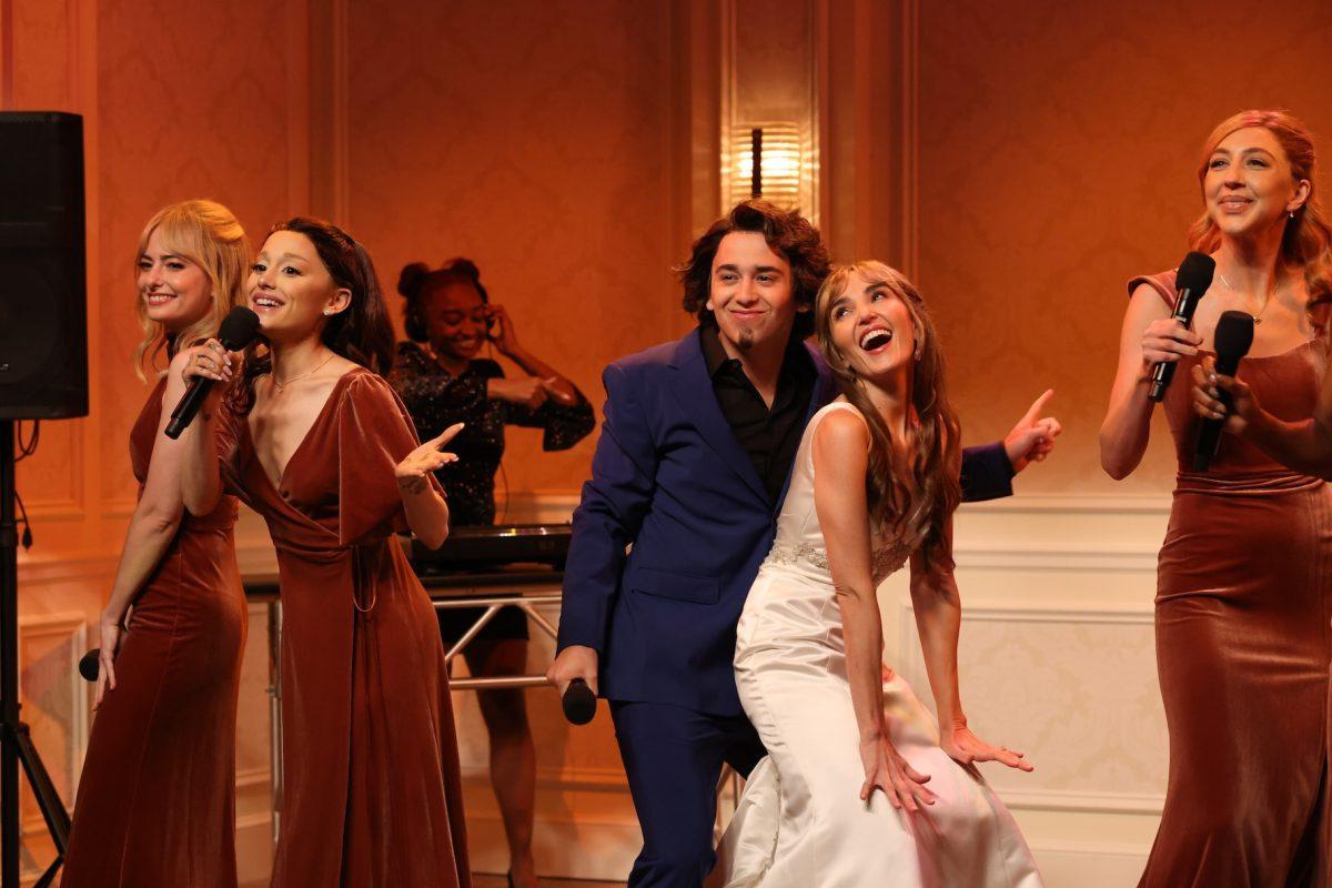 SATURDAY NIGHT LIVE -- 1867, Ariana Grande, Stevie Nicks, Saturday 12th October -- (Photo By Will Heath / NBC)