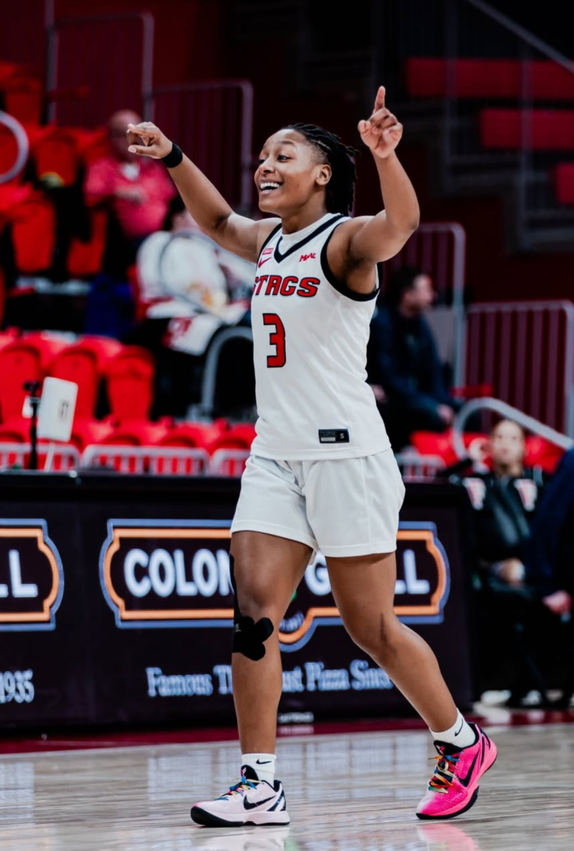 Janelle Brown will leave Fairfield as the program's all-time leader in games played, with 135 and counting. Photo courtesy of fairfieldstags.com