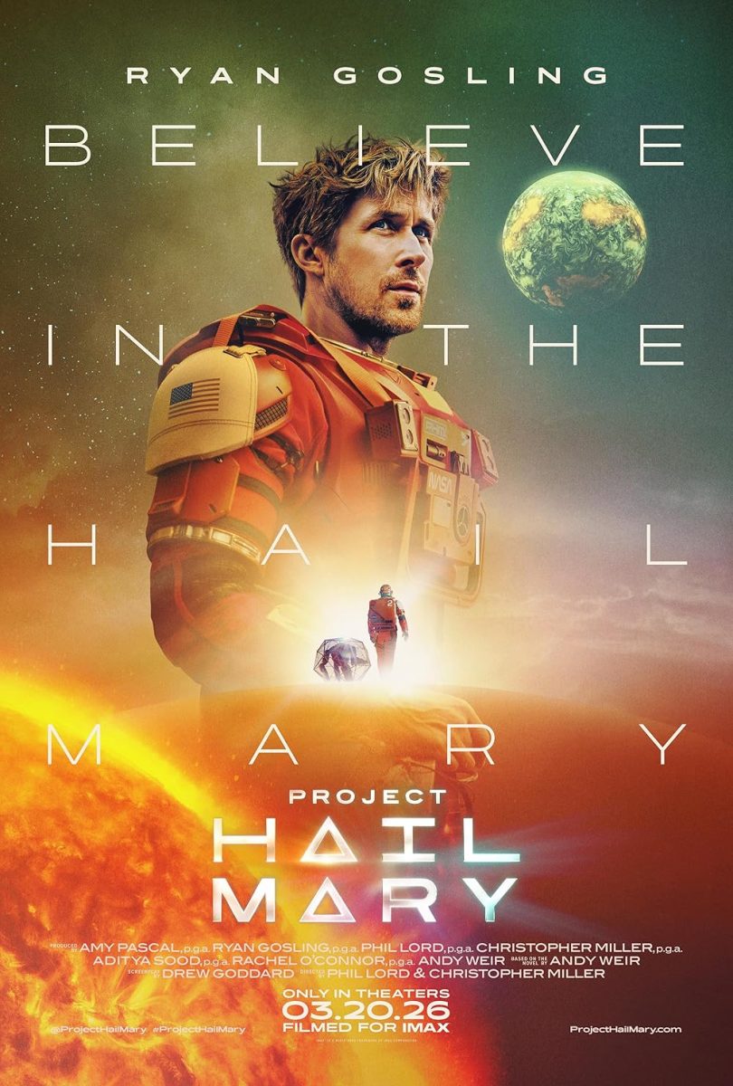 A movie poster for "Project Hail Mary". The film has received fan praise for its relevance and high quality. (Photo courtesy of IMDB)